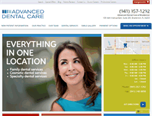 Tablet Screenshot of dentalcarebradenton.com